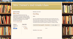 Desktop Screenshot of mrsturners2ndgradeclass.blogspot.com