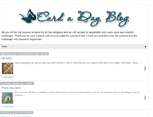 Tablet Screenshot of cardadayblog.blogspot.com