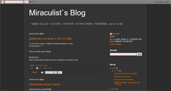 Desktop Screenshot of miraculist.blogspot.com