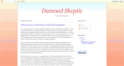 Desktop Screenshot of damnedskeptic.blogspot.com