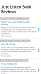 Mobile Screenshot of justlistenbookreviews.blogspot.com