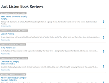 Tablet Screenshot of justlistenbookreviews.blogspot.com