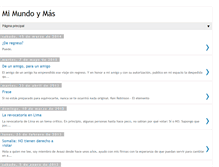 Tablet Screenshot of mimundoymas.blogspot.com
