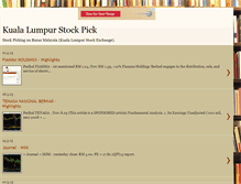 Tablet Screenshot of klstockpick.blogspot.com
