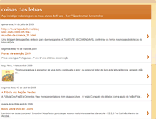 Tablet Screenshot of coisasdasletras.blogspot.com