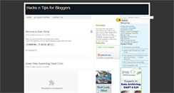 Desktop Screenshot of hacksforbloggers.blogspot.com