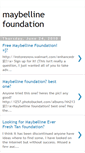 Mobile Screenshot of maybelline-foundation-ml.blogspot.com