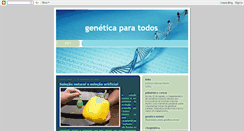 Desktop Screenshot of geneticaparatodos.blogspot.com