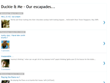 Tablet Screenshot of duckieandme.blogspot.com