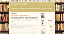 Desktop Screenshot of exegetethetext.blogspot.com