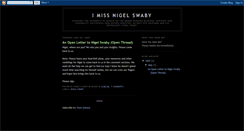 Desktop Screenshot of imissnigel.blogspot.com