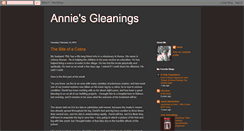 Desktop Screenshot of anniesgleanings.blogspot.com