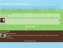 Tablet Screenshot of cuandoeselfindelmundo.blogspot.com