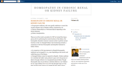 Desktop Screenshot of kidneyhomeopathy.blogspot.com