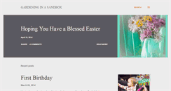 Desktop Screenshot of gardeninginasandbox.blogspot.com
