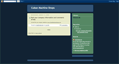 Desktop Screenshot of cubanmachineshops.blogspot.com