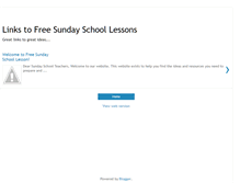 Tablet Screenshot of freesundayschoollesson.blogspot.com