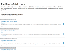 Tablet Screenshot of heavymetallunch.blogspot.com