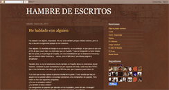 Desktop Screenshot of hambredeescritos.blogspot.com