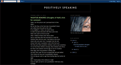 Desktop Screenshot of positivelyspeakin.blogspot.com