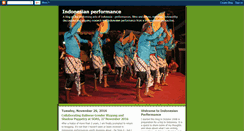 Desktop Screenshot of indonesianperformance.blogspot.com