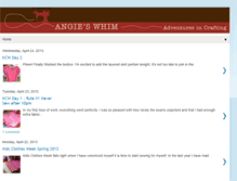 Tablet Screenshot of angieswhim.blogspot.com