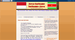 Desktop Screenshot of jawa-suriname.blogspot.com