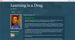 Desktop Screenshot of learningisadrug.blogspot.com