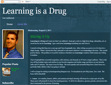 Tablet Screenshot of learningisadrug.blogspot.com