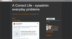 Desktop Screenshot of correctlife.blogspot.com