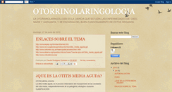 Desktop Screenshot of otirrinolaringologia.blogspot.com