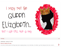 Tablet Screenshot of imaynotbequeenelizabeth.blogspot.com