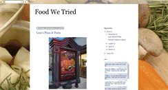 Desktop Screenshot of foodwetried.blogspot.com