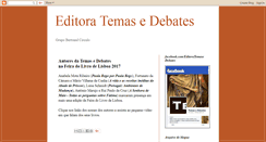 Desktop Screenshot of editora-temasedebates.blogspot.com