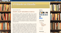 Desktop Screenshot of elfilosofosinfilosofia.blogspot.com