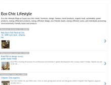 Tablet Screenshot of ecochiclifestyle.blogspot.com