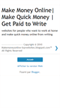 Mobile Screenshot of makemoneyonline-getpaidtowrite.blogspot.com