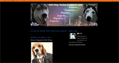 Desktop Screenshot of dog-talks.blogspot.com