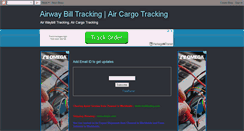 Desktop Screenshot of airwaybilltracking.blogspot.com