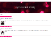 Tablet Screenshot of experimentalbeauty.blogspot.com
