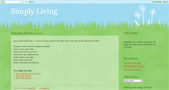 Desktop Screenshot of livingsimplyliving.blogspot.com