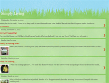 Tablet Screenshot of livingsimplyliving.blogspot.com