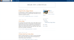 Desktop Screenshot of bearonabicycle.blogspot.com