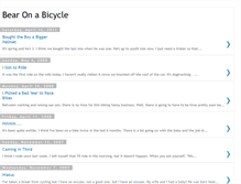 Tablet Screenshot of bearonabicycle.blogspot.com