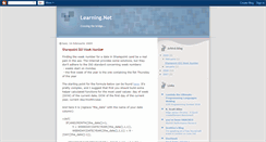 Desktop Screenshot of learning-dot-net.blogspot.com