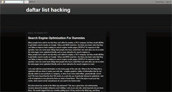 Desktop Screenshot of daftar-list-hacking.blogspot.com