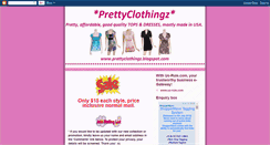 Desktop Screenshot of prettyclothingz.blogspot.com