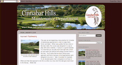 Desktop Screenshot of cinnabarhills.blogspot.com