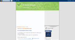 Desktop Screenshot of 3gmobilenetwork.blogspot.com