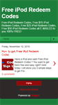 Mobile Screenshot of freeipodredeemcodes.blogspot.com
